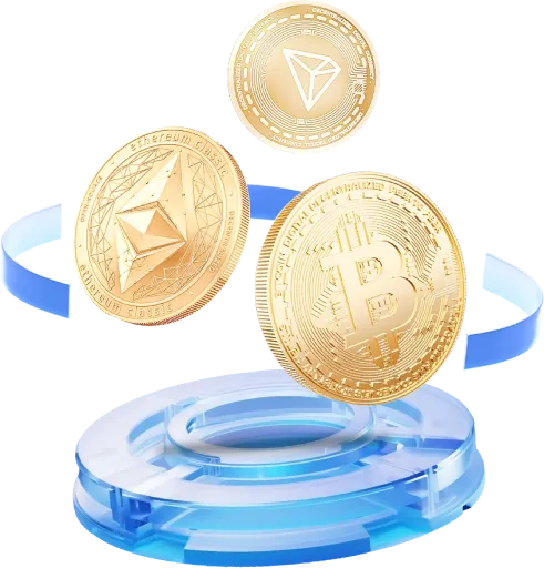 رسم لتداول العملات الرقمية يتضمن بيتكوين وإيثريوم والعملات البديلة